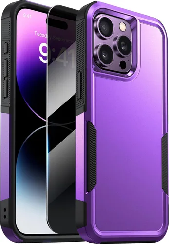 Miniatura 23 de Diaclara Funda diseñada para iPhone 12 Pro Max, [con protector de pantalla de privacidad] [antiespía] [protección contra caídas de grado militar]