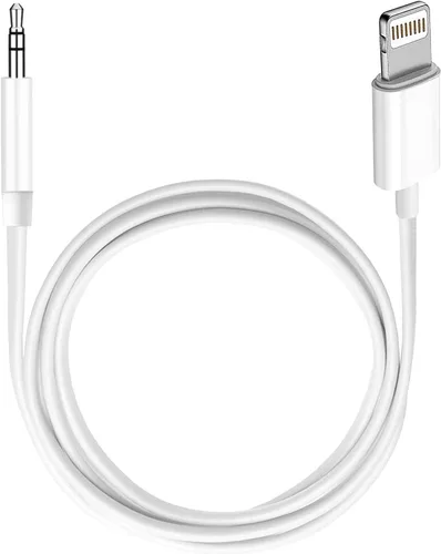 Miniatura 9 de Cable auxiliar para iPhone (certificado MFi de Apple), cable de audio Lightning a 1/8 pulgadas, 3.3 pies, adaptador de conector de auriculares