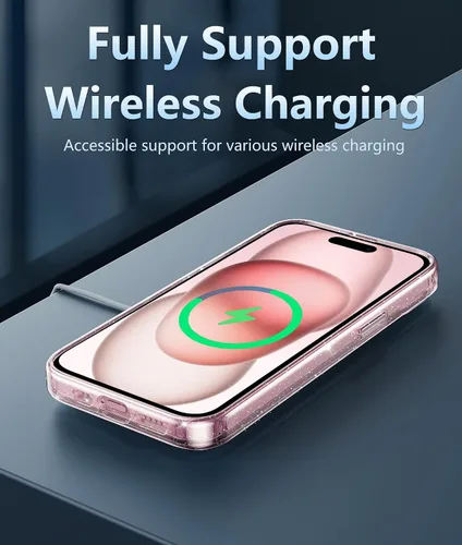 Miniatura 1208 de FNTCASE Funda para iPhone 13 Pro-Max: Fundas magnéticas transparentes compatibles con Magsafe Slim anti amarillamiento protección contra caídas