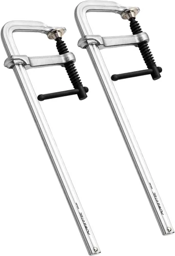 Miniatura 11 de POWERTEC Abrazadera para Agujeros de Bolsillo, Abrazadera de Ángulo Recto de 12" de Liberación Rápida para Ensamblaje de Agujeros de Bolsillo