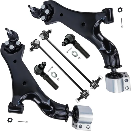 Miniatura 164 de Detroit Axle - Kit de extremo delantero para Chrysler 300 Dodge Charger Challenger 2011-2023, 2 brazos de control inferiores traseros 2 varillas