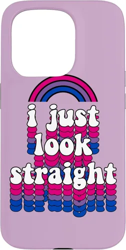 Miniatura 14 de I Just Look Straight Bisexual Rainbow Bisexual Pride Flag Case for iPhone 17