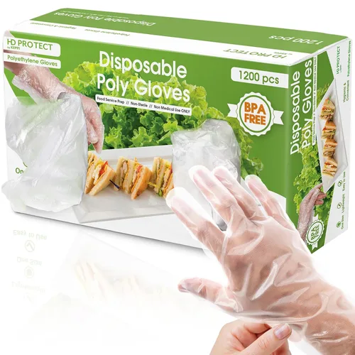 Miniatura 8 de Keppi 100 unidades de guantes desechables - libres de BPA y látex - guantes desechables sin látex - para manejo de alimentos - seguros para Guantes
