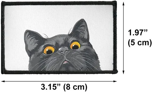 Miniatura 2 de WIRESTER 2 parches rectangulares de tela, parches de reparación bordados para coser y planchar con borde negro para camisas, jeans, bolsos