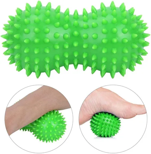 Miniatura 4 de ZJchao Bola de masaje con punta de maní, rodillo de bola de masaje de pies, masajeador de manos y pies, bola de rodillo, relajación muscular, 1#