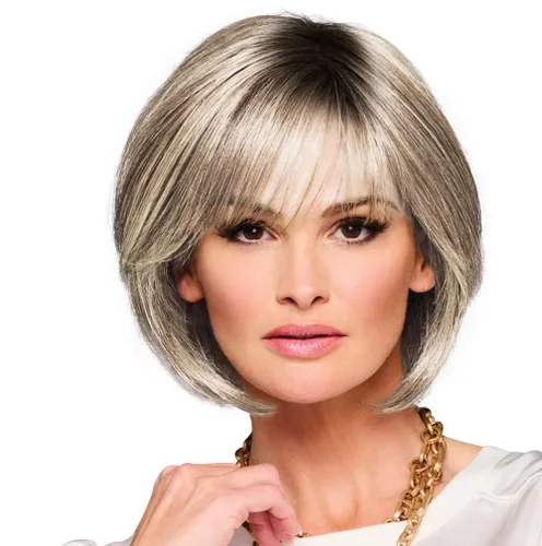 Miniatura 26 de Raquel Welch Made You Look Chin-Length Chic Bob, 100% atado a mano por ropa de pelo, gorra pequeña promedio, RL10/12 castaño iluminado por el sol