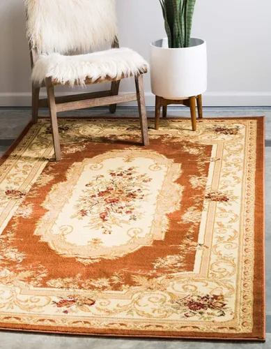 Miniatura 55 de Unique Loom Versailles Collection - Alfombra tradicional clásica con motivo floral, colección Versailles