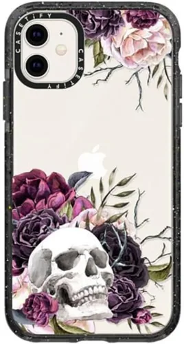 Miniatura 83 de CASETiFY Impact - Funda para iPhone 11 - Flower Power Retro - Negro Transparente