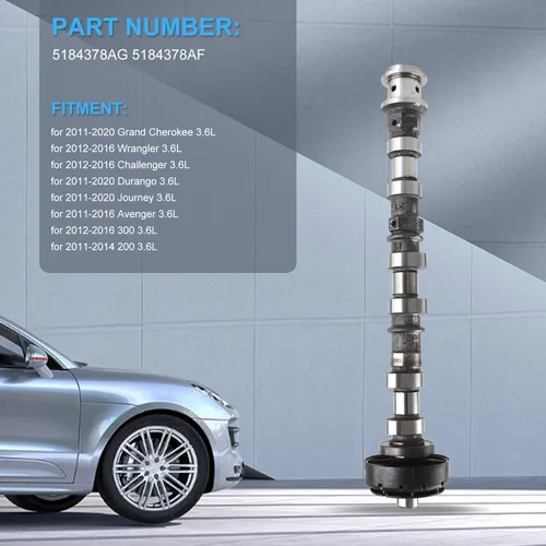 Miniatura 2 de 5184378AG 5184378AF Nuevo árbol de levas de escape del lado derecho se adapta a Grand Cherokee Wrangler 3.6L 2011-2020, para Durango Journey