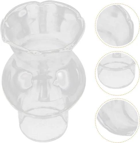 Miniatura 7 de Uonlytech Reemplazo de pantalla de lámpara de vidrio resistente a altas temperaturas, cubierta superior de lámpara de queroseno, chimenea