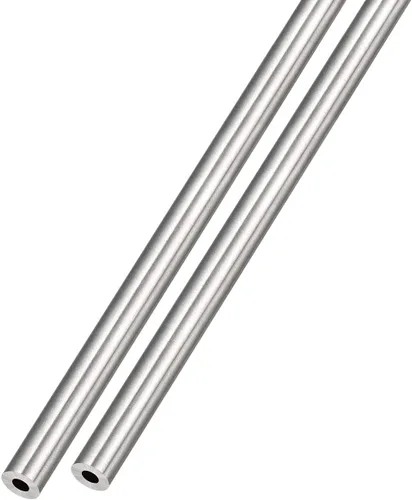 METALLIXITY Tubo de acero inoxidable 304 (0.118 in de diámetro exterior x 0.039 in pared T x 9.843 in de largo), 2 piezas, tubo recto - para muebles