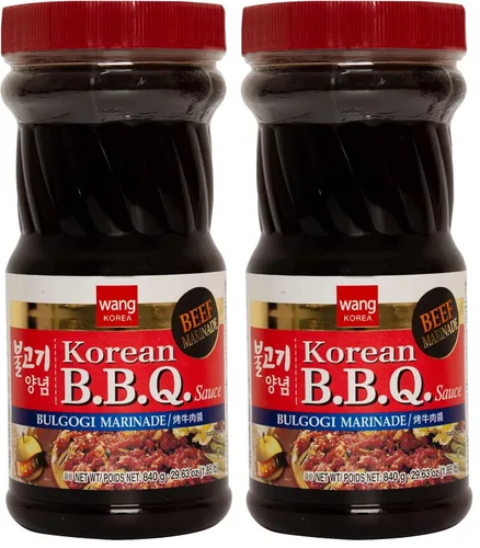 Miniatura 11 de Wang Galbi Marinade - Salsa barbacoa coreana para costillas cortas de ternera, adobo Kalbi dulce y ahumado, auténtica salsa de costilla coreana