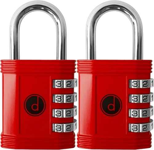 Miniatura 6 de Candado: cerradura de 4 dígitos de combinación para lockers de gimnasios, deportes, escuelas & empleados, aire libre, vallas y almacenamientos. Todo
