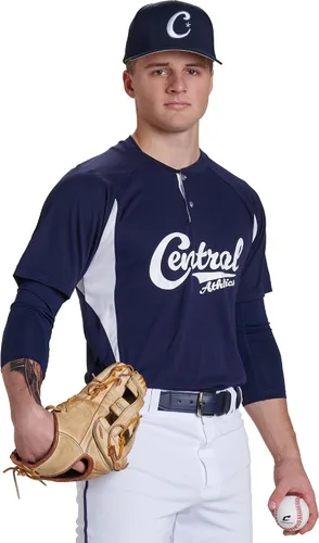 Miniatura 3 de Champro Unisex-Adult Clean-up 2-Button Baseball Jersey
