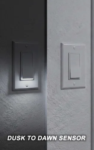 Miniatura 8 de SOZULAMP - Paquete de 2 interruptores de luz iluminados, interruptor de pared de un solo polo con luz nocturna, 15 A 120/277 V, 3 cables, tornillo
