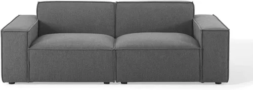 Miniatura 4 de Modway EEI-4111-CHA Restore - Sofá seccional de 2 piezas, color carbón