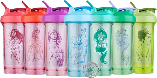 Miniatura 6 de BlenderBottle - Botella agitadora Pro Series Disney Princess, perfecta para batidos de proteínas y preentrenamiento, 28 onzas, "Watch How Far I'll