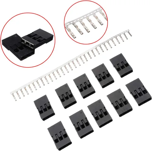 Miniatura 3 de CHENBO 620 unids 0.100 in/0.1 "conectores de cable de puente de cable de clavija de conector de vivienda surtido kit macho hembra conector conector