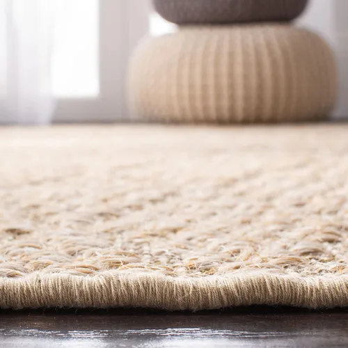 Miniatura 6 de SAFAVIEH Palm Beach Collection - Alfombra para pasillo, 2 pies 3 pulgadas x 10 pies, color beige y beige, diseño de sisal, no desprende pelusa