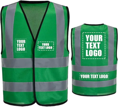 Miniatura 26 de AYKRM chaleco de alta visibilidad de 12 colores con alta visibilidad reflectante para trabajo de construcción y seguridad (XS-8XL)