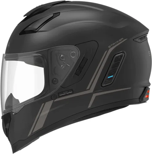 Miniatura 9 de Casco integral Sena Stryker con tecnología Smart, malla integrada y comunicaciones Bluetooth, luz trasera LED, y sonido de Harman Kardon, DOT Blanco