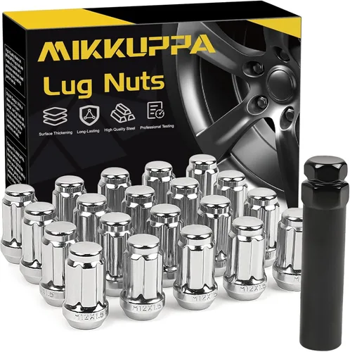 Miniatura 12 de MIKKUPPA Tuercas de llanta M12x1.5 – Repuesto para Chevy Impala 1994-2013, Honda Accord/CRV/Civic 1998-2022, rueda de repuesto Honda Pilot 2003-2008