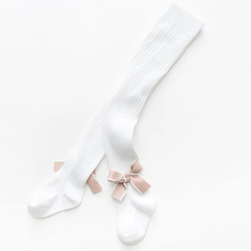 Miniatura 2 de vanberfia 2-8 T - Mallas de punto trenzado para niñas, medias de algodón para bebés, paquete de 3