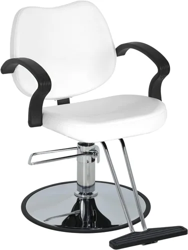 Miniatura 8 de NChanmar Silla de peluquería para peluquería, silla de peluquería, bomba hidráulica, sillas giratorias de corte de pelo para belleza, spa