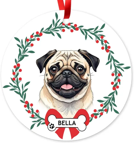 Miniatura 29 de Adorno de Navidad personalizado de Beagle, adorno personalizado con nombre de mascota, regalos para los amantes de los perros Beagle, decoración