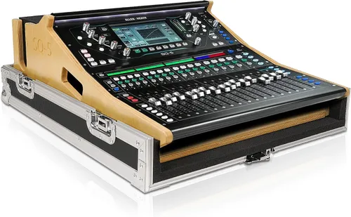 Miniatura 14 de Sound Town Estuche Mezclador ATA de Madera Contrachapada con Protección Interior de Espuma y Ruedas Integradas para Mezclador Digital Midas M32 Negro