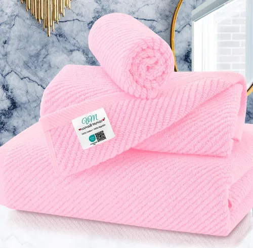 Miniatura 53 de VOOVA & MOVAS Toallas de baño amarillas – 100% algodón Secado rápido Peso Gruesas Suave, juego de 6 toallas de baño, 2 toallas grandes de 30