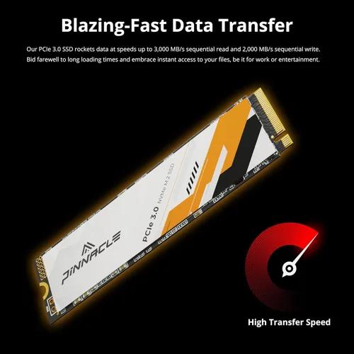 Miniatura 2 de Timetec Pinnacle 256GB SSD NVMe PCIe Gen3x4 8Gb/s M.2 2280 3D NAND de alto rendimiento SLC caché velocidad de lectura/escritura hasta 2,000/1,600