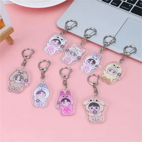 Miniatura 3 de KPOP - Llavero Skzoo de 18 piezas con diseño de callejero para niños diseño de luz de animación para niños