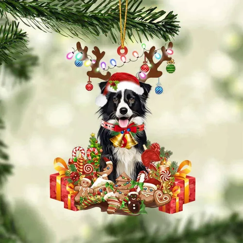 Miniatura 9 de Nazenti Adorno de Navidad personalizado de reno de Alaskan Malamute – Adorno de perro personalizado para amantes de las mascotas, acrílico plano