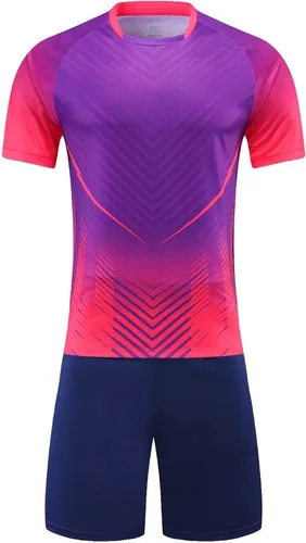 Miniatura 3 de Camiseta de fútbol para niños, camiseta y pantalones cortos de entrenamiento para equipo deportivo