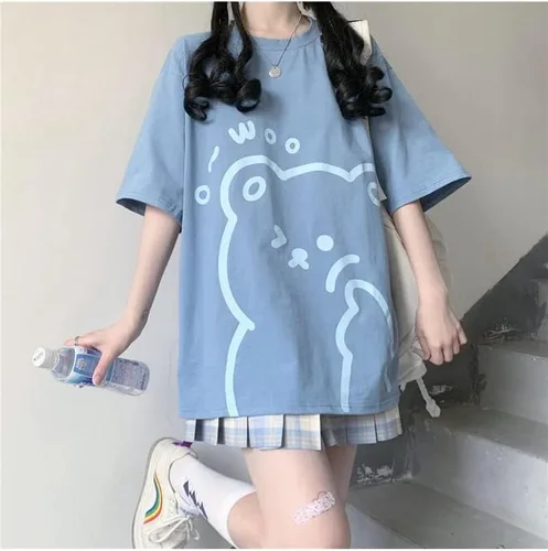 Miniatura 3 de Fairycore - Camisetas gráficas para adolescentes y mujeres, sudaderas preppy grunge, camisetas de gran tamaño, camisetas Kawaii holgadas, tops