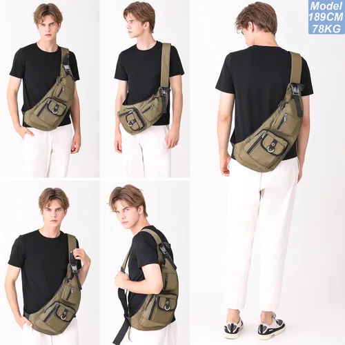 Miniatura 14 de Nicgid Sling Bag - Mochila bandolera para hombre), LYSB01NH075BJ-SPRTSEQIP
