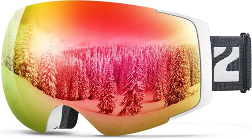 Miniatura 16 de ZIONOR X4 Ski Goggles Magnetic Lens - Snowboard Goggles for Men Women Adult - Snow Goggles Anti-fog UV Protection