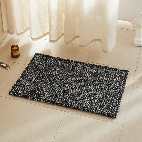 Miniatura 140 de TYUU Tapete de baño estilo gofre, tapete de baño bohemio, antideslizante, lavable, súper absorbente, de secado rápido, bonito tapete de baño