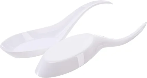 Miniatura 3 de Kingrol 200 cucharas de plástico para aperitivos, cucharas de degustación desechables para postres, aperitivos, sopas, sushi, salsas para sumergir