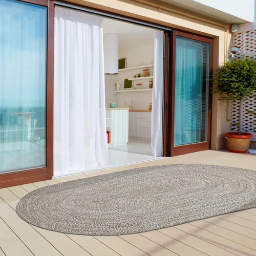 Miniatura 45 de Superior Alfombra de área grande para interiores y exteriores, reversible, trenzada, decoración del piso del hogar para sala de estar, cocina