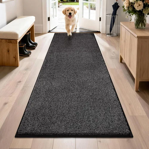 Miniatura 56 de PURRUGS Alfombra de área de fácil cuidado de 4 x 6 pies, antideslizante, lavable a máquina, tapete para puerta de perro, resistente a las manchas