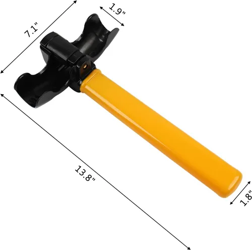 Miniatura 7 de Cerradura para volante de automóvil, bloqueo antirrobo para volante, equipo de bloqueo de seguridad para automóvil, bloqueo de seguridad universal