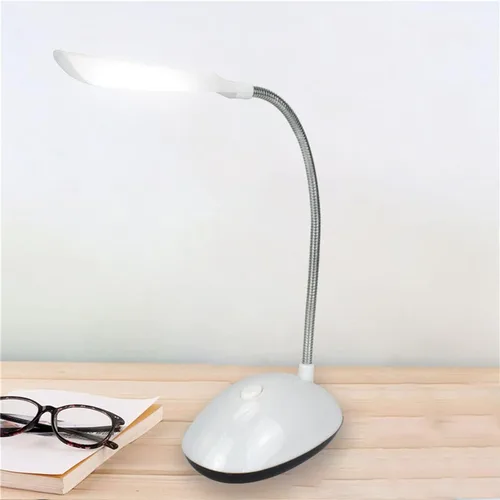 Miniatura 5 de ONWRACE Lámpara de escritorio ajustable flexible lámpara de mesa conveniente seguro blanco