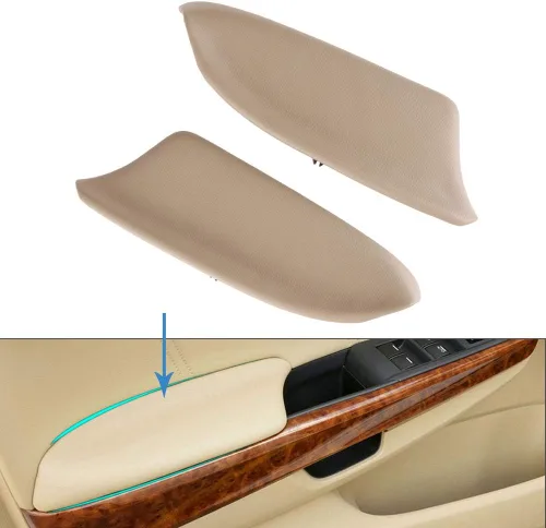 Miniatura 3 de LUJUNTEC Paneles de reposabrazos de puerta delantera para 2008-2012 para Honda Accord - Cubiertas de panel de puerta beige (2PCS)