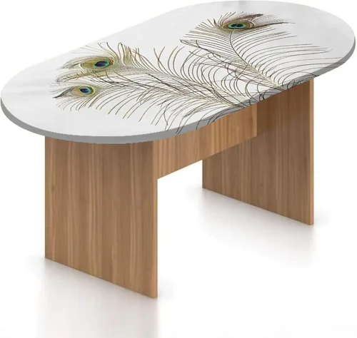 Miniatura 22 de XISUNYA Mantel ovalado ajustable, mantel de poliéster elástico de pavo real, mantel ajustable con estampado de flor de primavera japonesa, se adapta