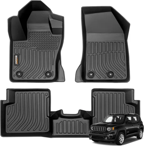 Miniatura 10 de Alfombrillas y forro de carga para Jeep Grand Cherokee L 2021-2025 (solo para 6 plazas sin consola central), alfombrillas de automóvil TPE para todo