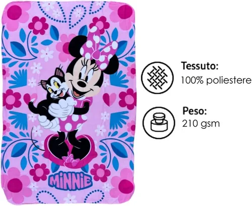 Miniatura 4 de MinnieMouse The Coolest Mouse in the World - Manta ligera y elegante (blanco)