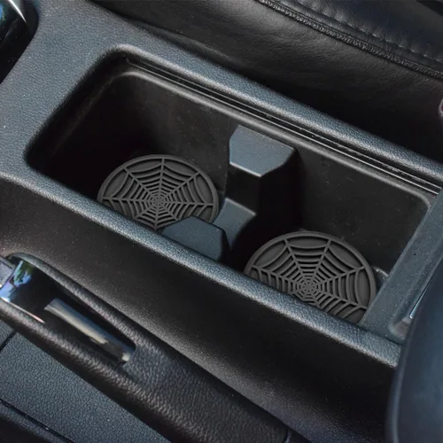 Miniatura 5 de DBlosp - Portavasos para automóvil con borde de piedras brillantes, inserto para portavasos, accesorios para interior de automóvil, portavasos