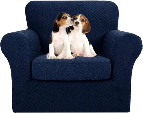 Miniatura 14 de MAXIJIN funda para sofá de 4 piezas, para sofás de 3 plazas, muy elástica, no se desliza, para perros, para mascotas, protector elástico de muebles